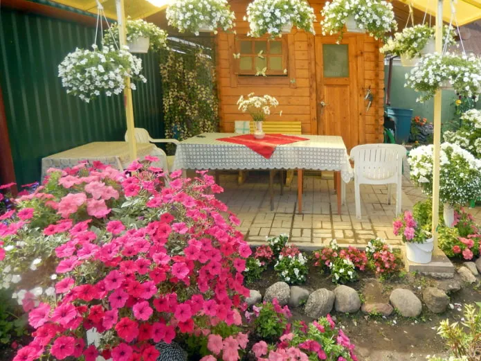 Беседка в цветах Беседка в цветах