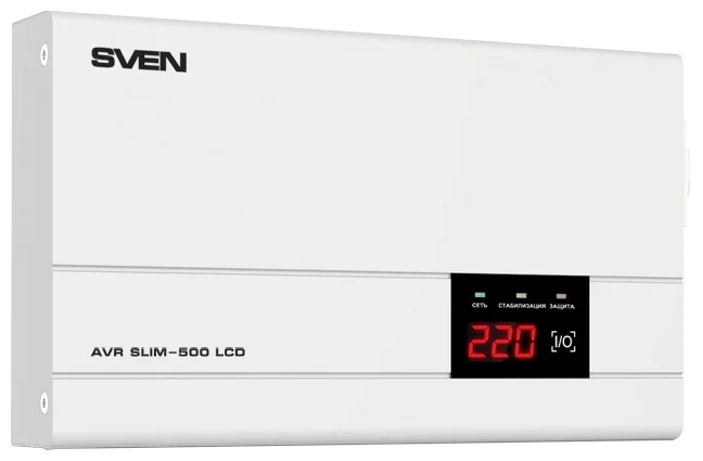 SVEN AVR SLIM 500 LCD (0.4 кВт) SVEN AVR SLIM 500 LCD (0.4 кВт)