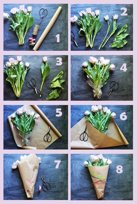 5 мастер-классов: как упаковать цветы своими руками в домашних условиях