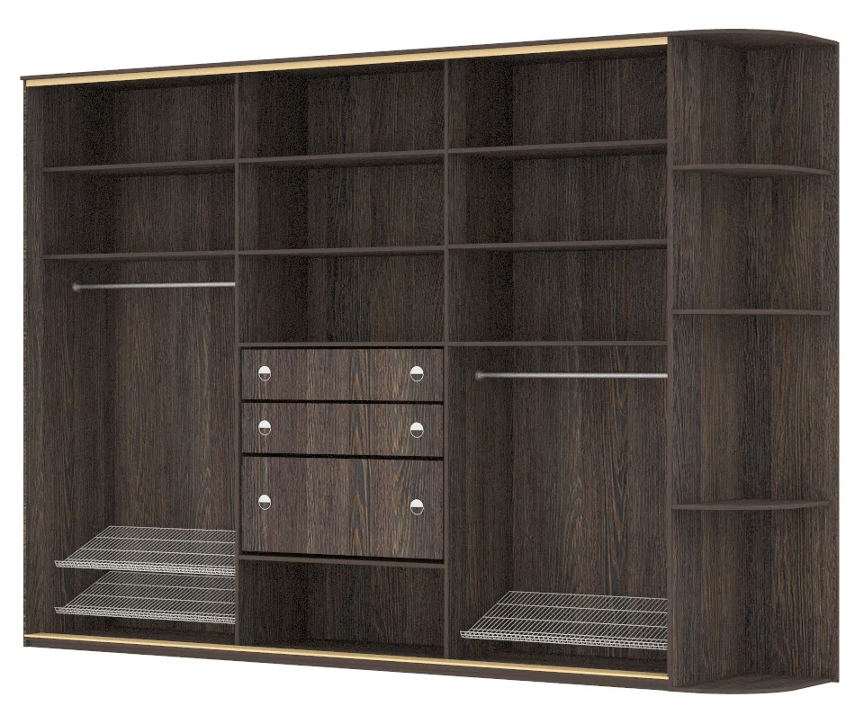 Темные шкафы купе