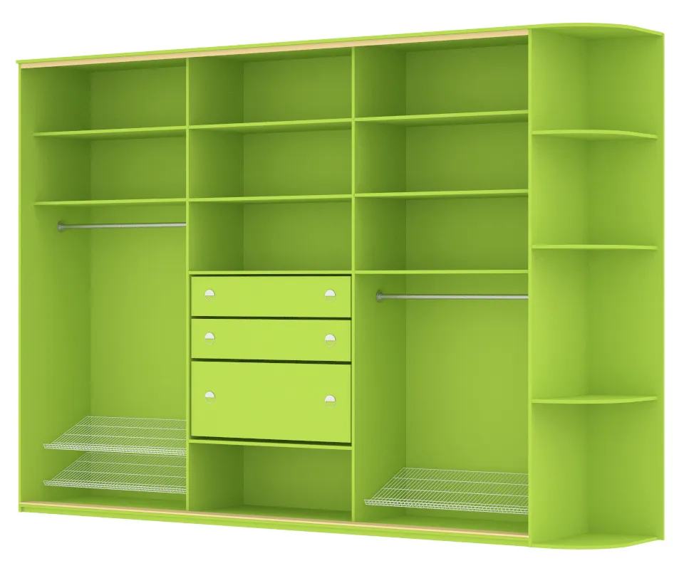 Цветные шкафы купе