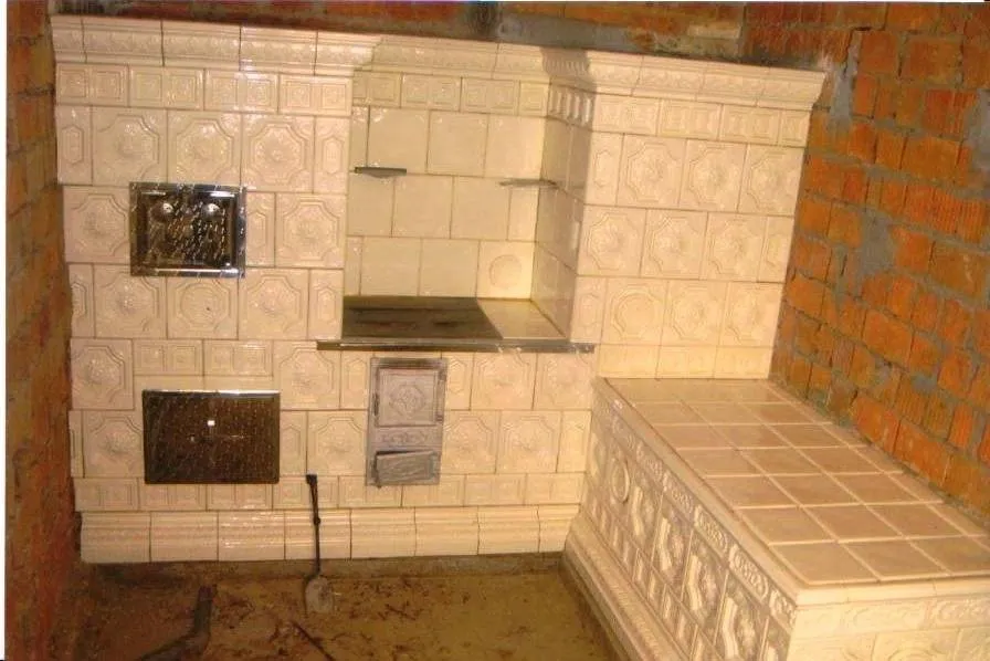 Как сделать облицовку печи керамической плиткой своими руками - инструкция