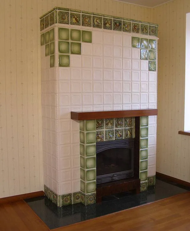 Керамическая плитка для облицовки печей: особенности выбора и укладки