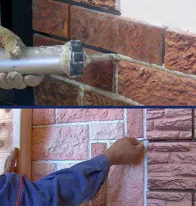 Расшивка и заполнение швов