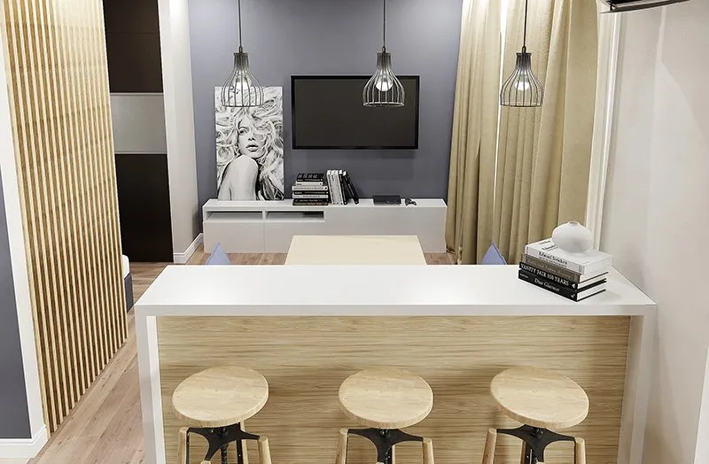 барная стойка в интерьере