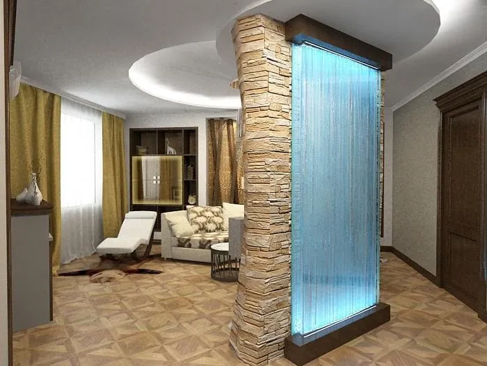 водопад в стене в квартире