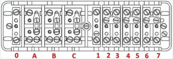 Расположение контактов в ИКК