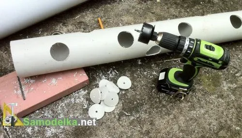 большая труба для вертикальной грядки для клубники большая труба для вертикальной грядки для клубники