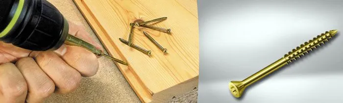 Монтаж самореза с использованием шуруповёрта