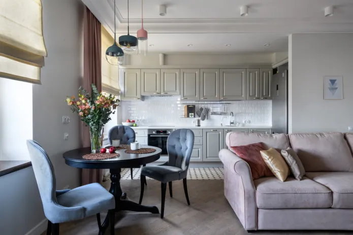 расстановка мебели в интерьере кухни-гостиной расстановка мебели в интерьере кухни-гостиной