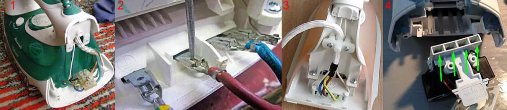 Контактные колодки утюгов