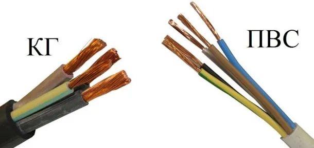 Информация о проводе и кабеле марок ПВС и КГ