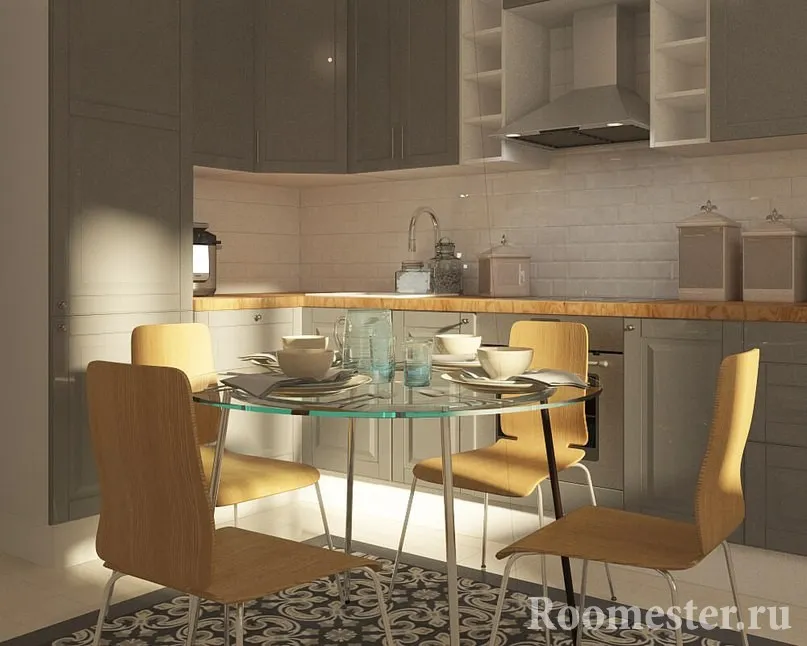 Проект угловой кухни Проект угловой кухни