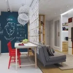 Зонирование с помощью ширмы Зонирование с помощью ширмы