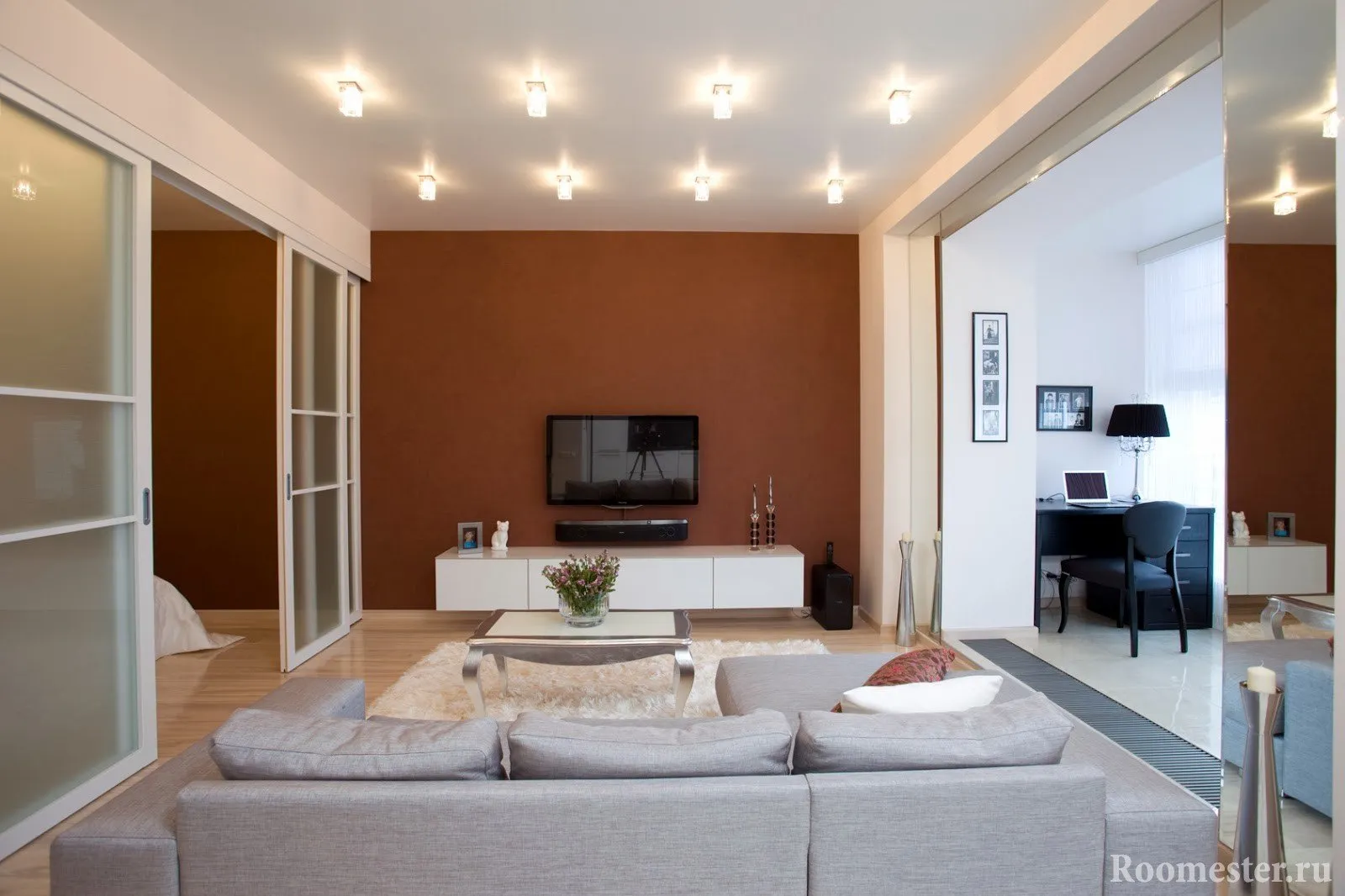 Однокомнатная квартира с перегородками Однокомнатная квартира с перегородками