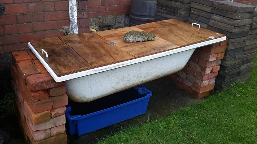 старая ванна на дачном участке идеи